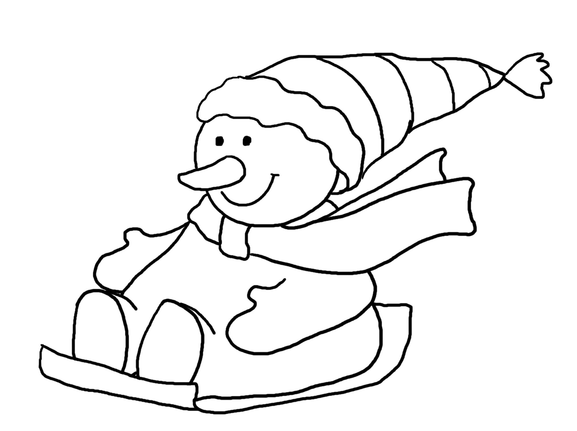Snowman Coloring Pages
