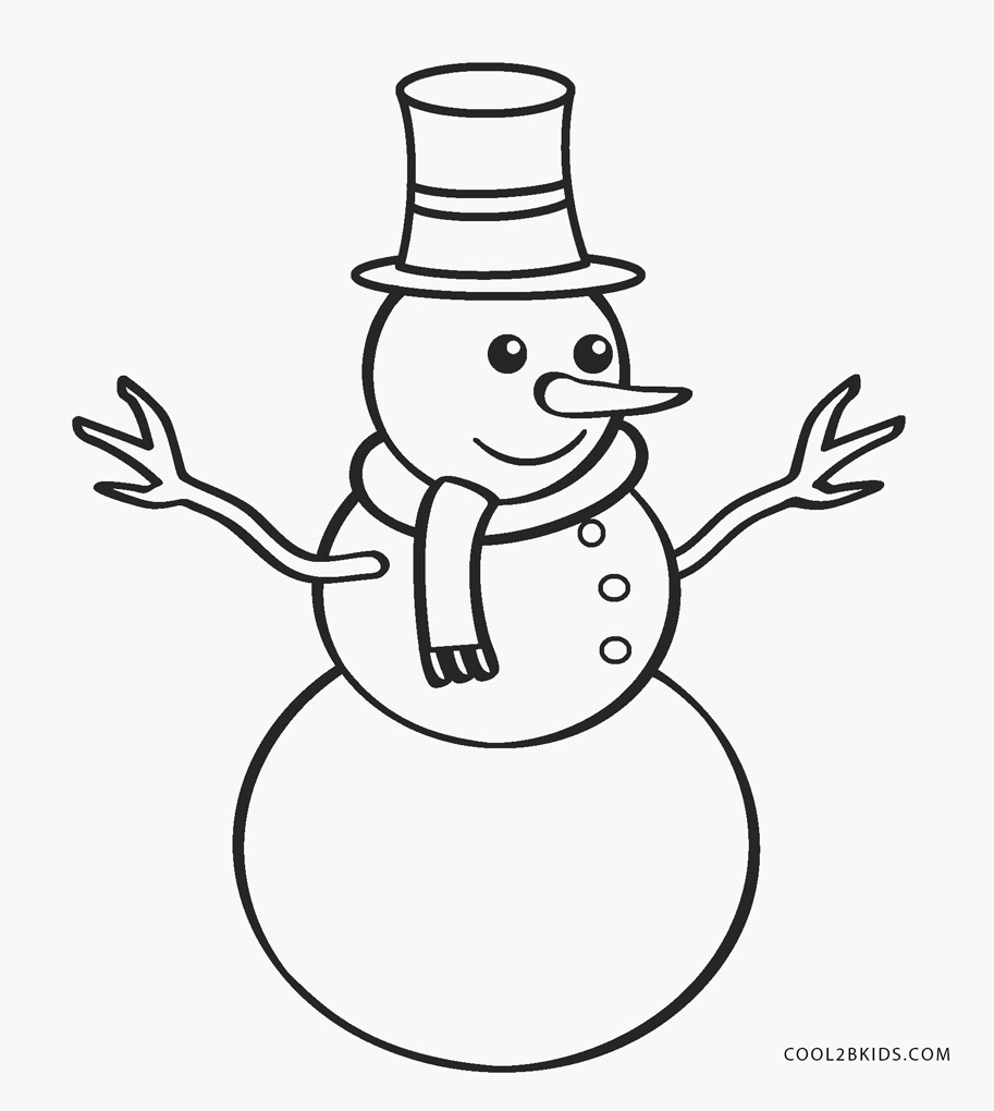 Snowman Pictures To Color Free Printable Snowman Coloring Pages For 