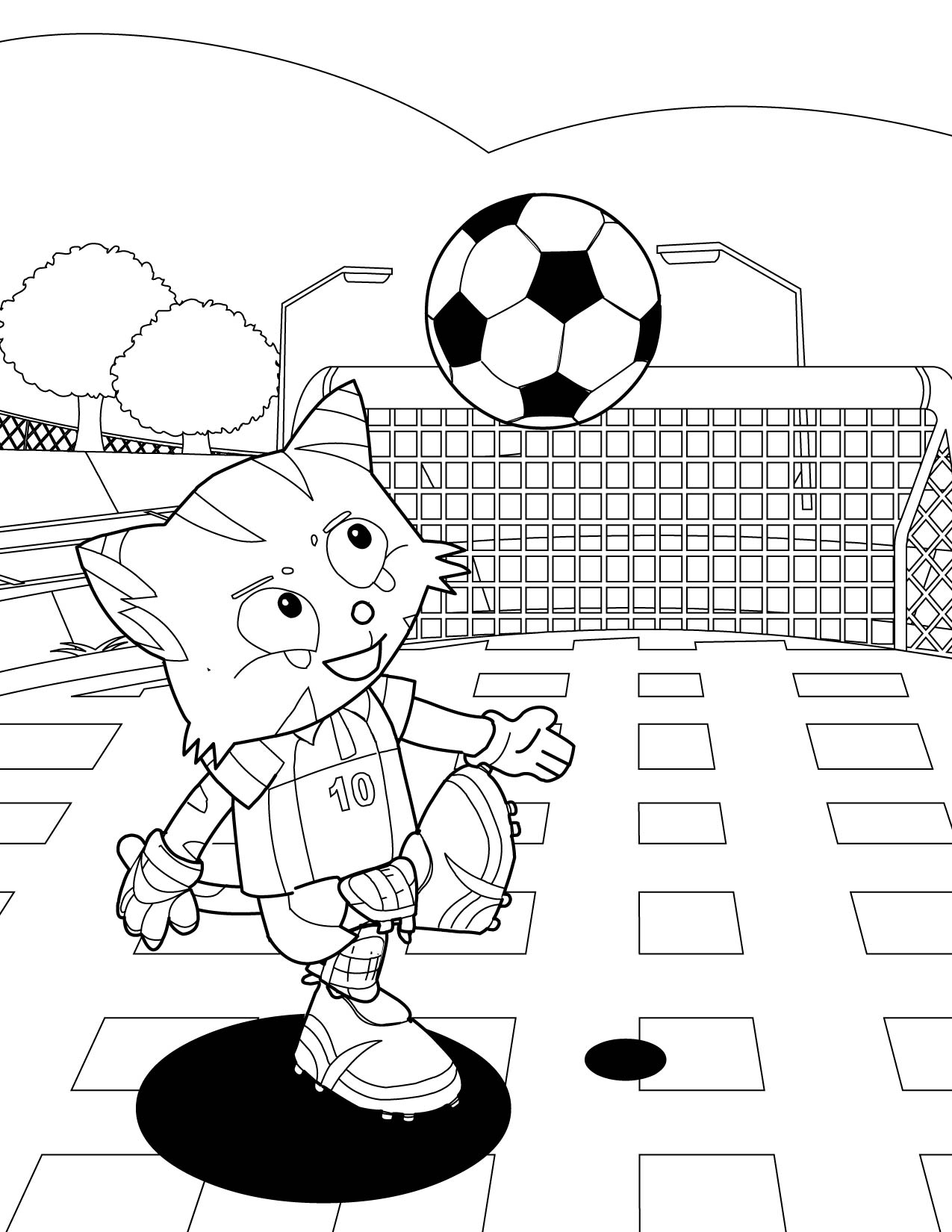 Soccer Coloring Pages 4 Coloringkids
