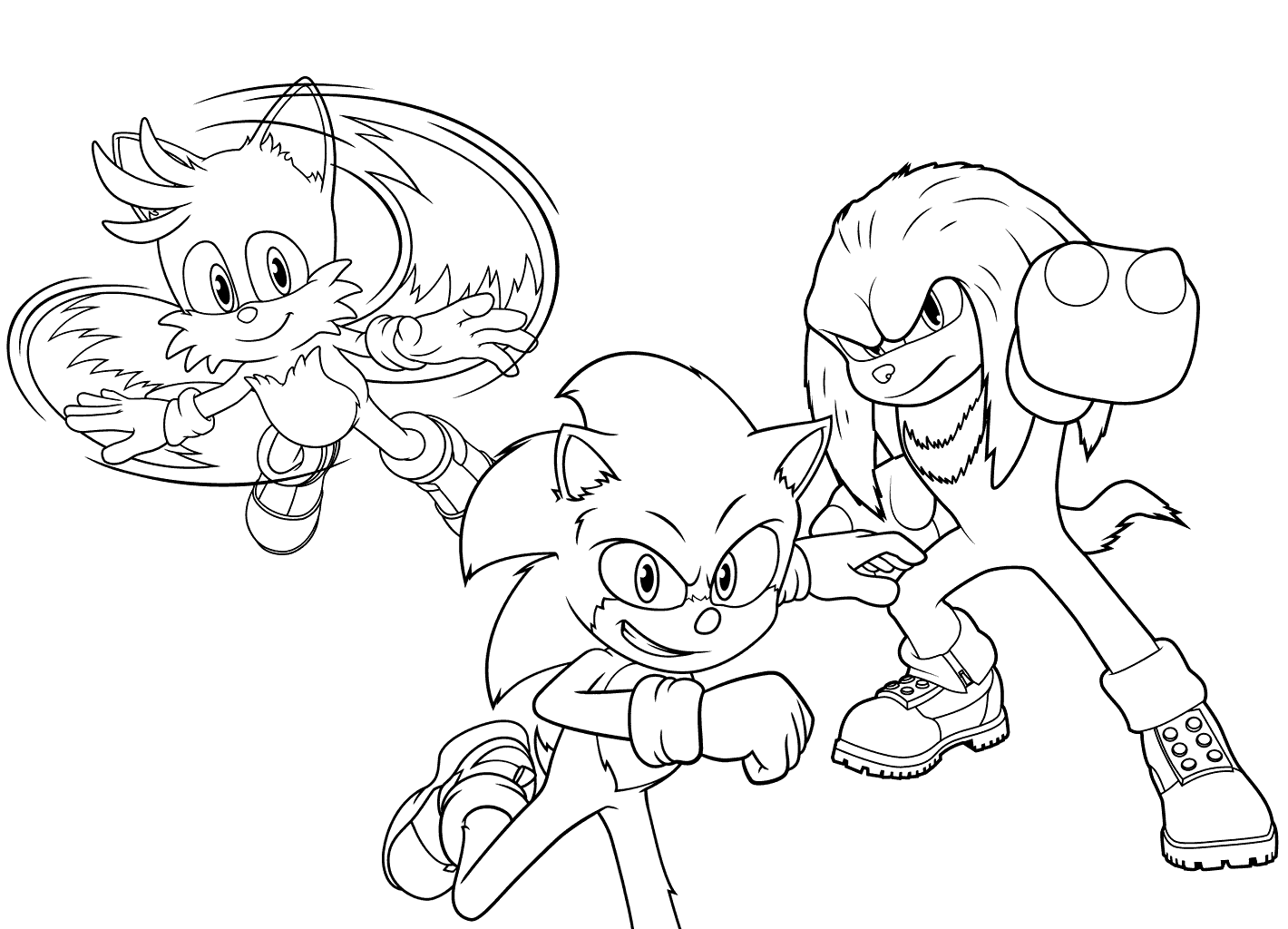 Sonic 2 Movie Colouring Pages Sonic And Tails Coloring Pages 