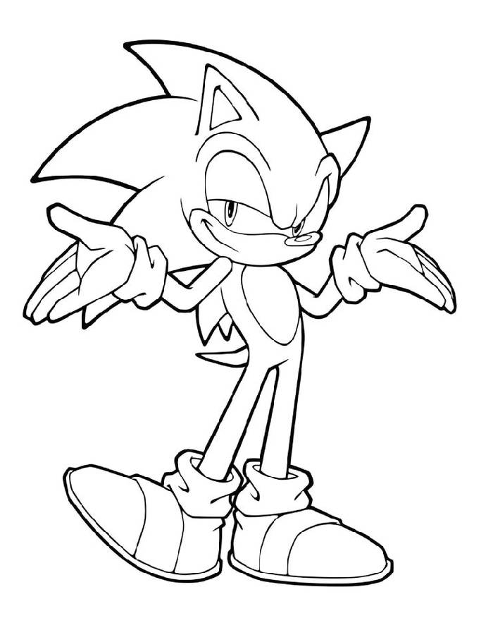 Sonic Coloring Pages Free Printable PDF 