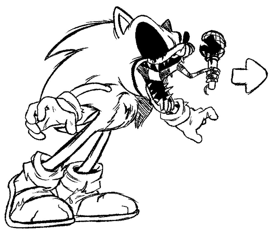 Sonic Exe Free Printable Coloring Page Free Printable Coloring Pages