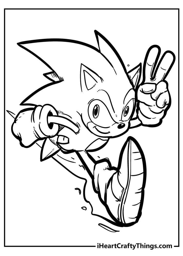 Sonic Hedgehog Movie Coloring Pages