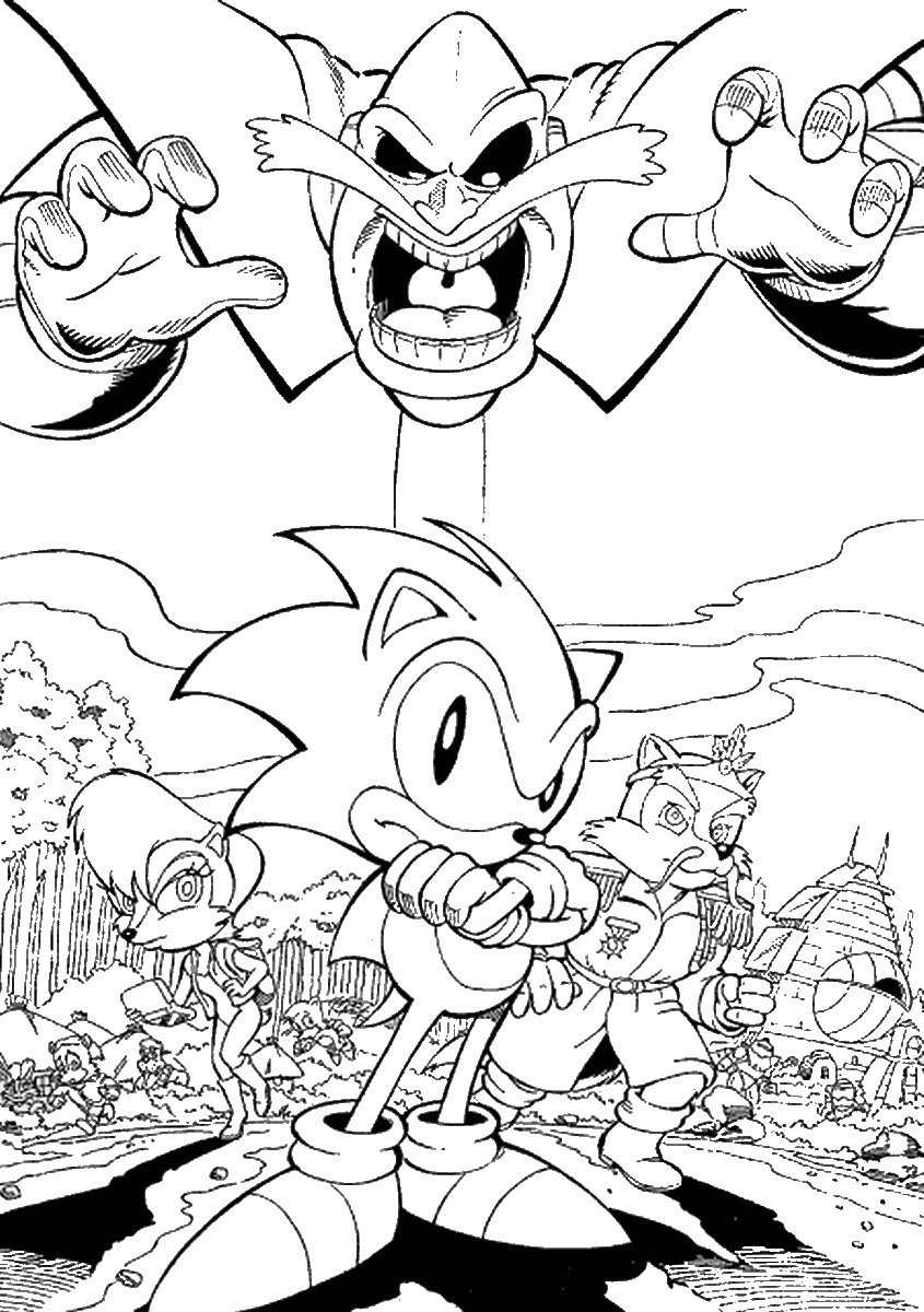 Sonic The Hedgehog Coloring Pages