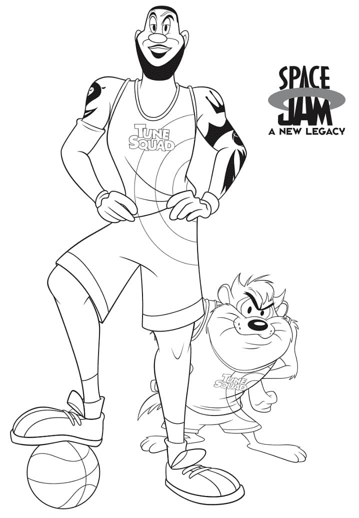 Space Jam Coloring Pages Best Coloring Pages For Kids