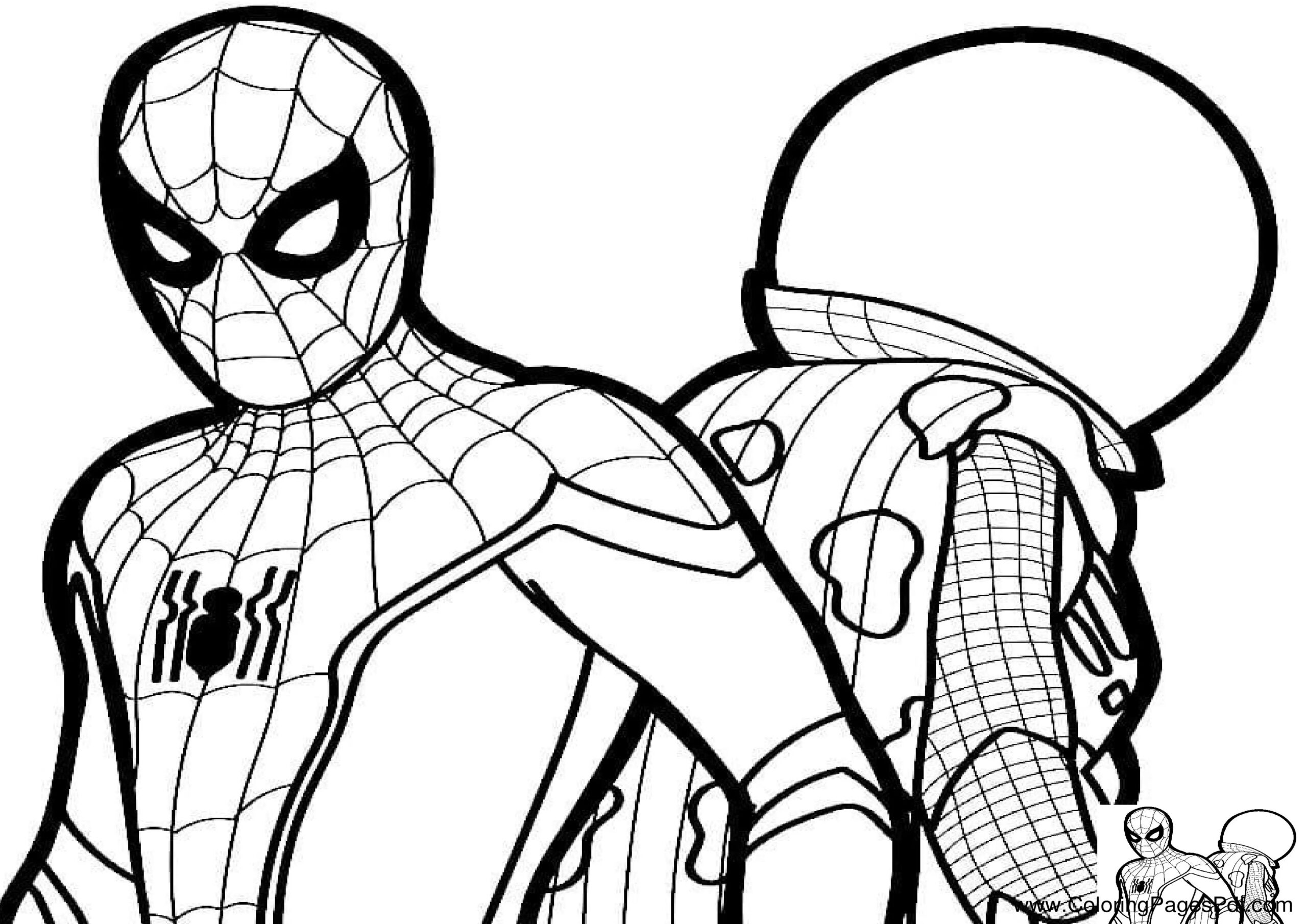 Spider Man No Way Home Coloring Pages Coloring Home