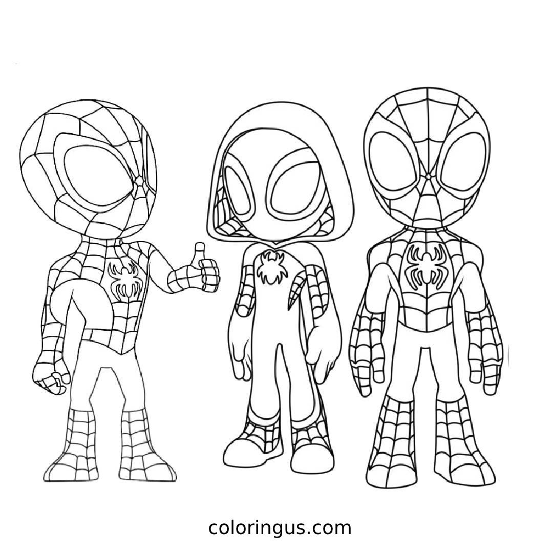 Spidey And His Amazing Friends Coloring Pages