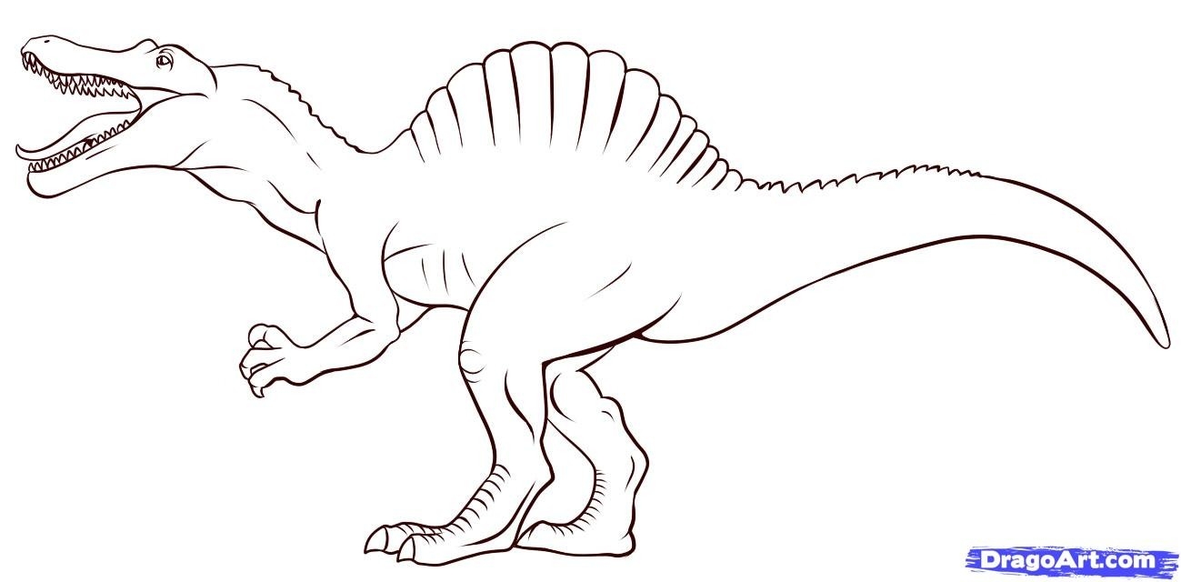 Spinosaurus Coloring Page Dinosaur Coloring Pages Spinosaurus Awesome T 