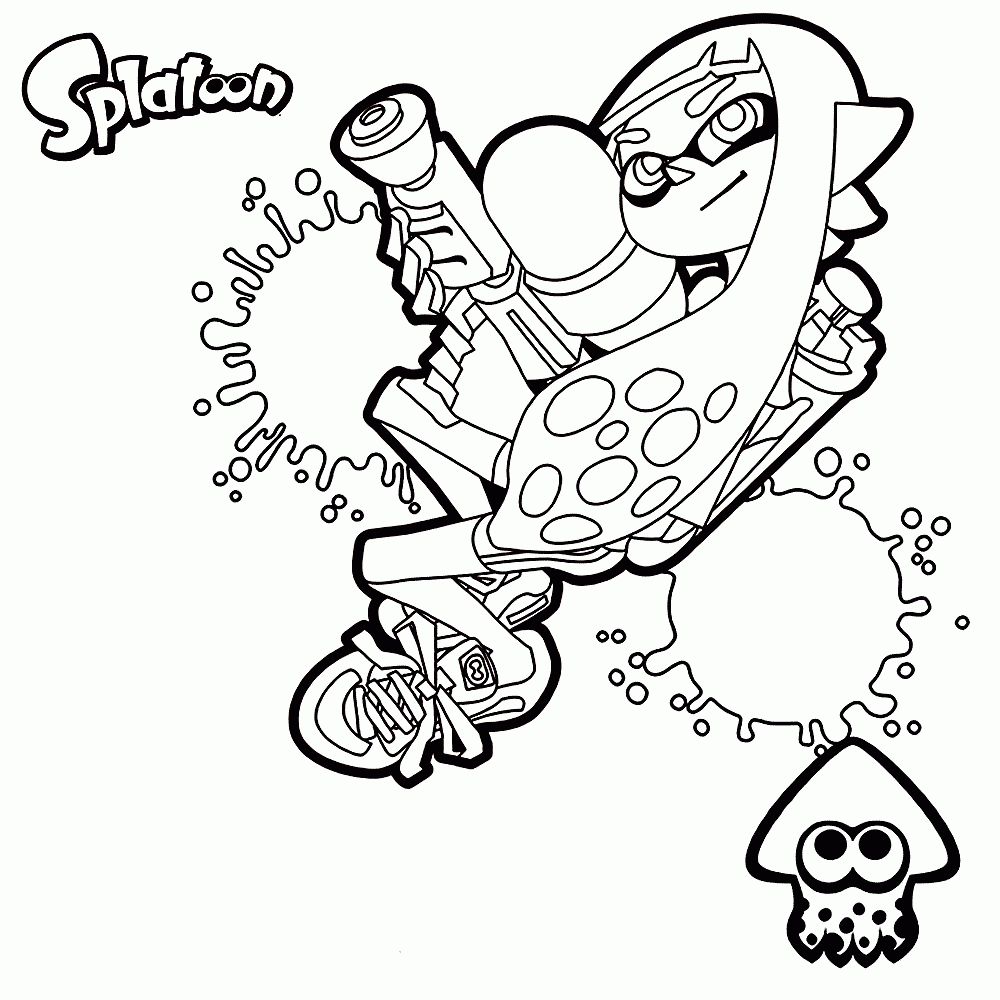 Splatoon Coloring Pages Books 100 FREE And Printable 