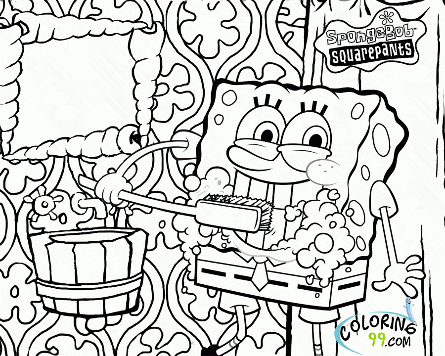 Spongebob Characters Coloring Pages Coloring Home