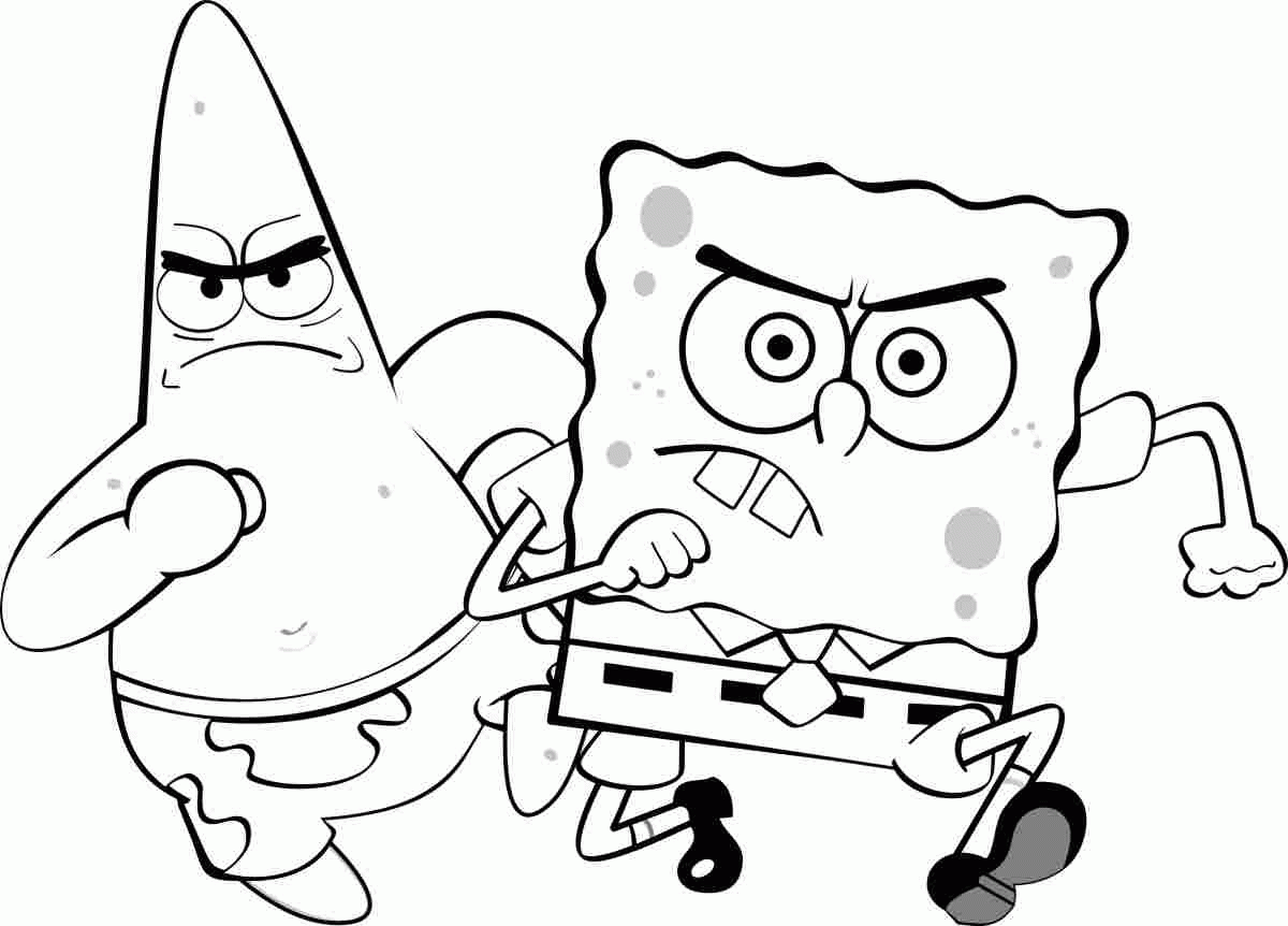 Spongebob Characters Coloring Pages Coloring Home