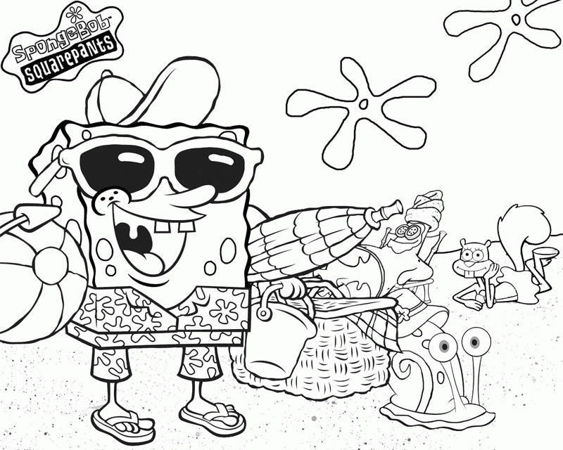 Spongebob Squarepants Gary Coloring Pages Coloring Home