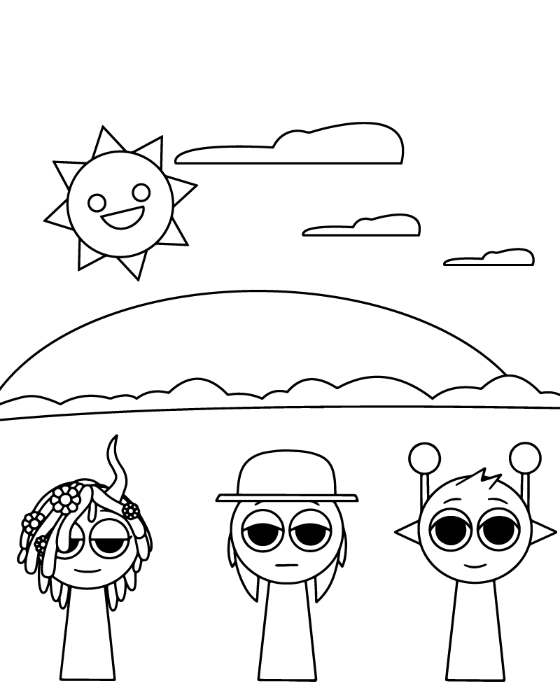 Sprunki Coloring Pages To Print