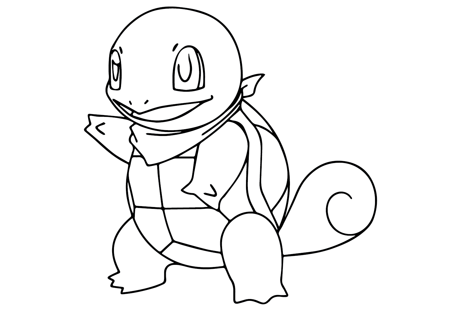 Squirtle Pokemon Free Coloring Page Free Printable Coloring Pages