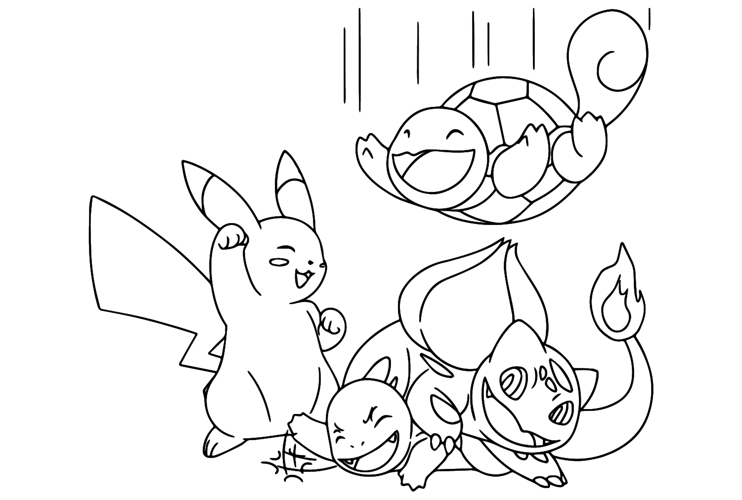 Squirtle Pokemon Free Coloring Page Free Printable Coloring Pages