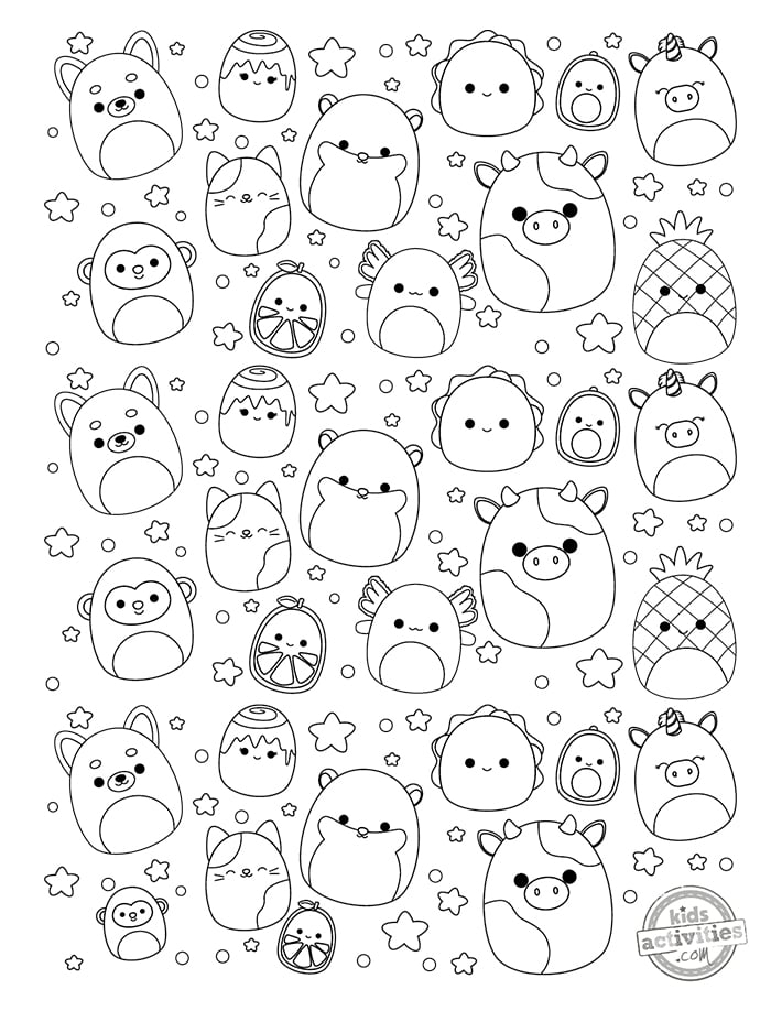 Squishmallows Coloring Pages For Kids Free Printable Sheets 40 OFF