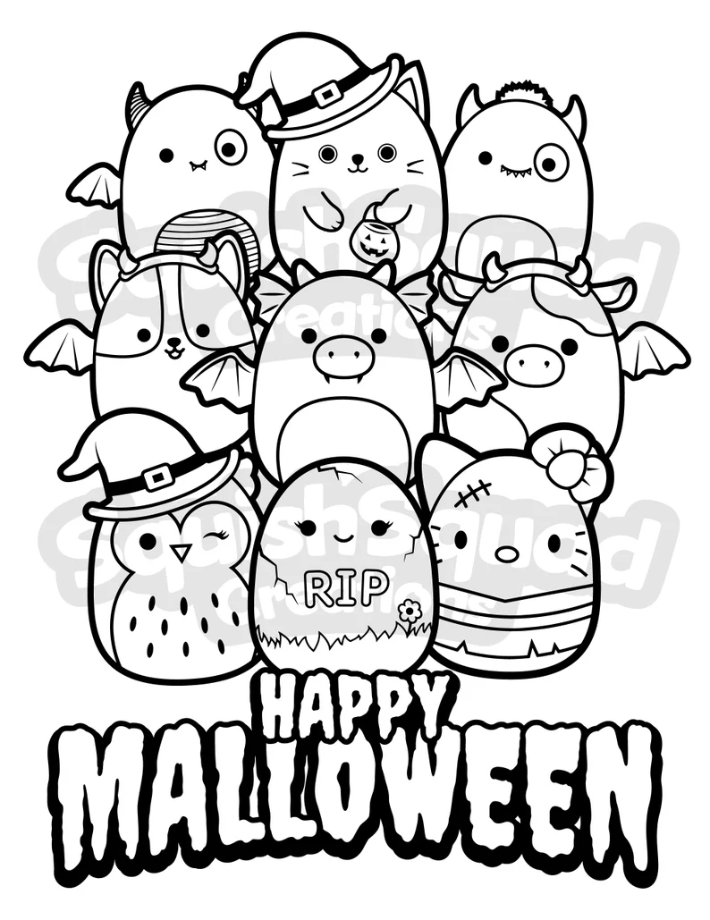 Squishmallows Courtney Coloring Page Free Printable Coloring Pages