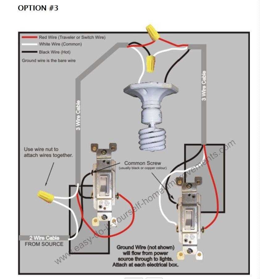 Standard 3 Way Switch Wiring Diagram Diysus