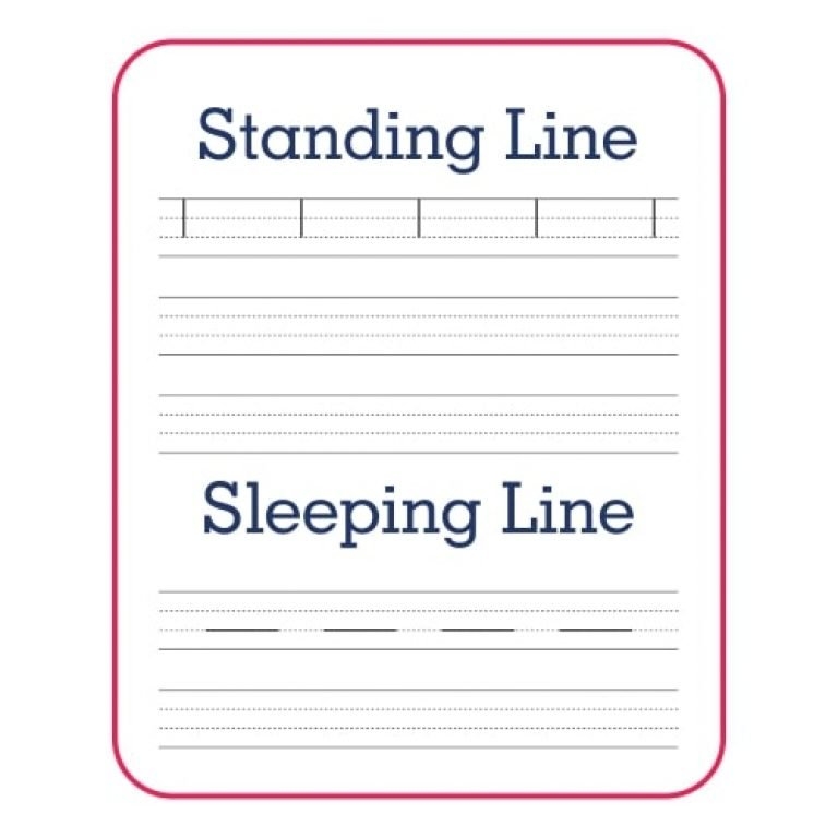 Standing Sleeping Line Worksheet KLearningKids Worksheets Library
