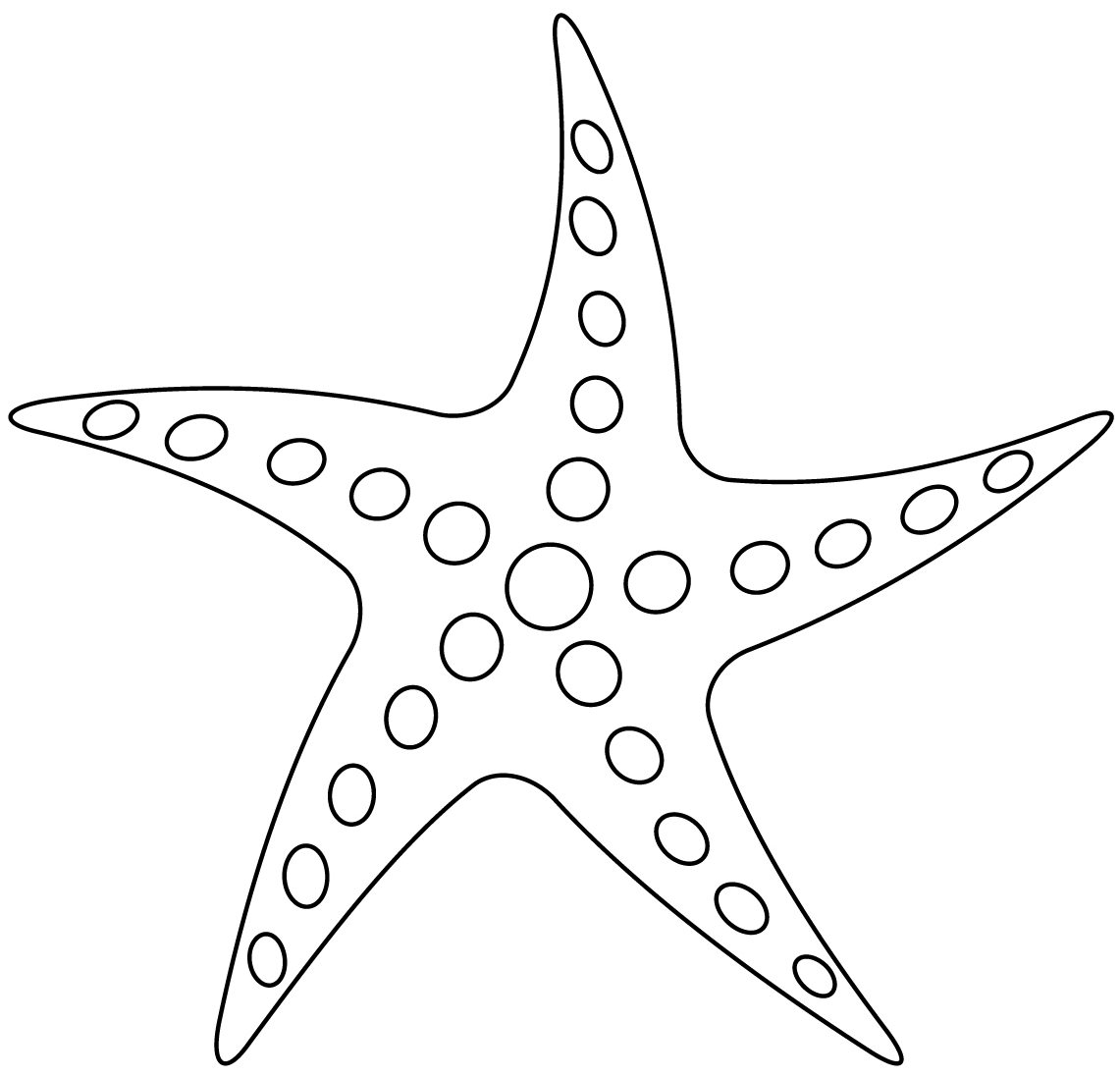 Starfish Coloring Page ColouringPages