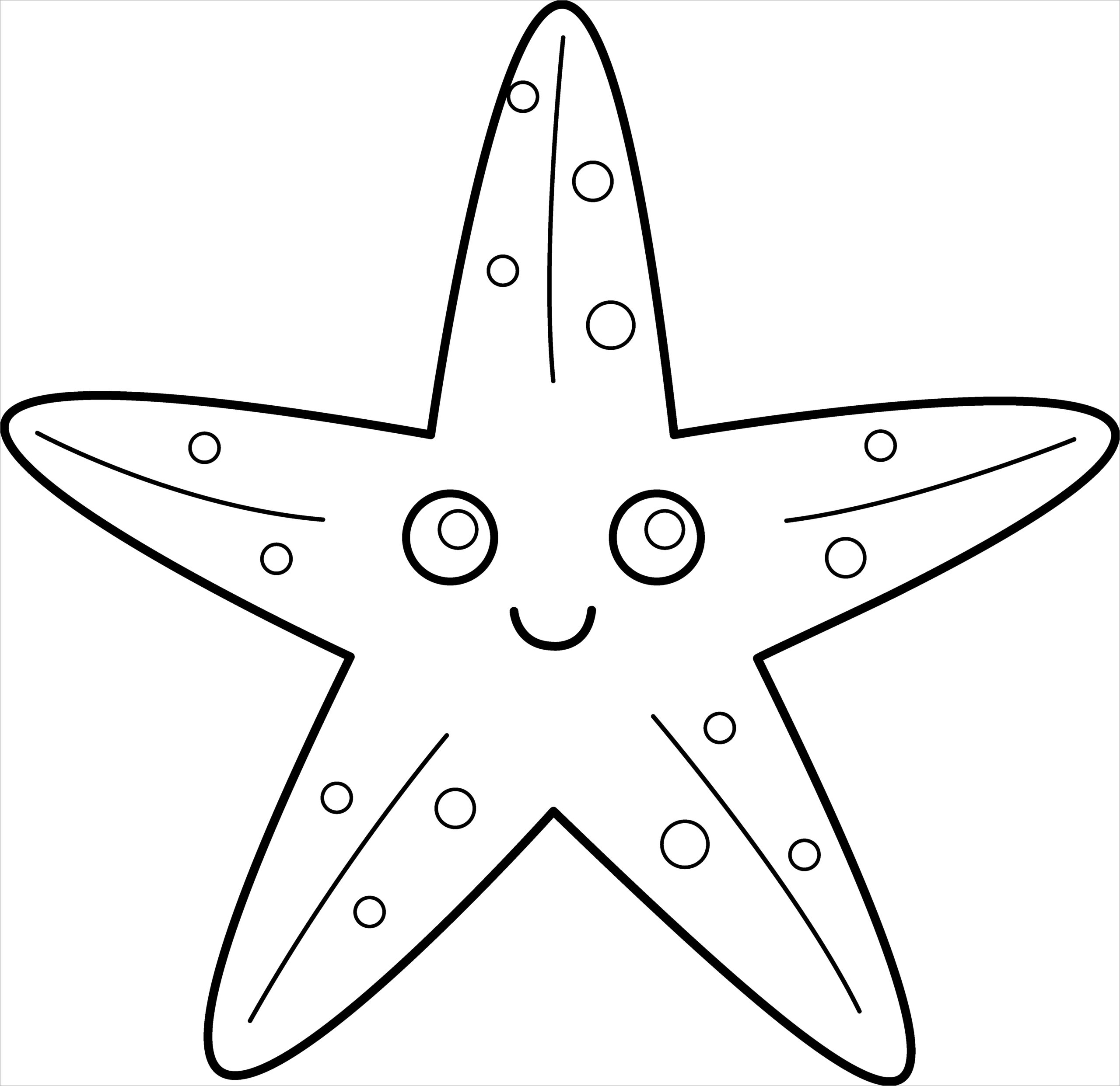 Starfish Coloring Page For Kids ColoringBay