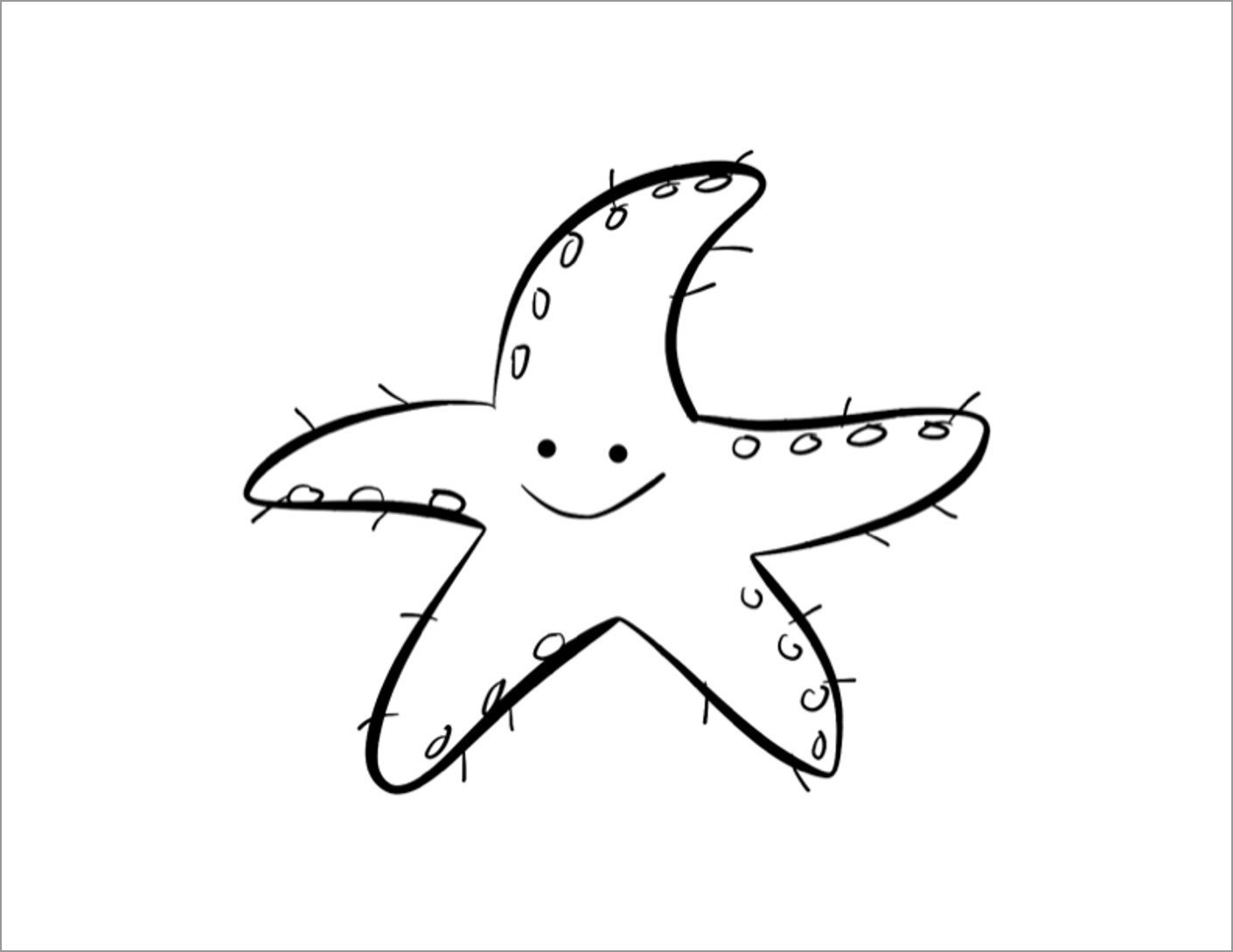 Starfish Coloring Pages ColoringBay