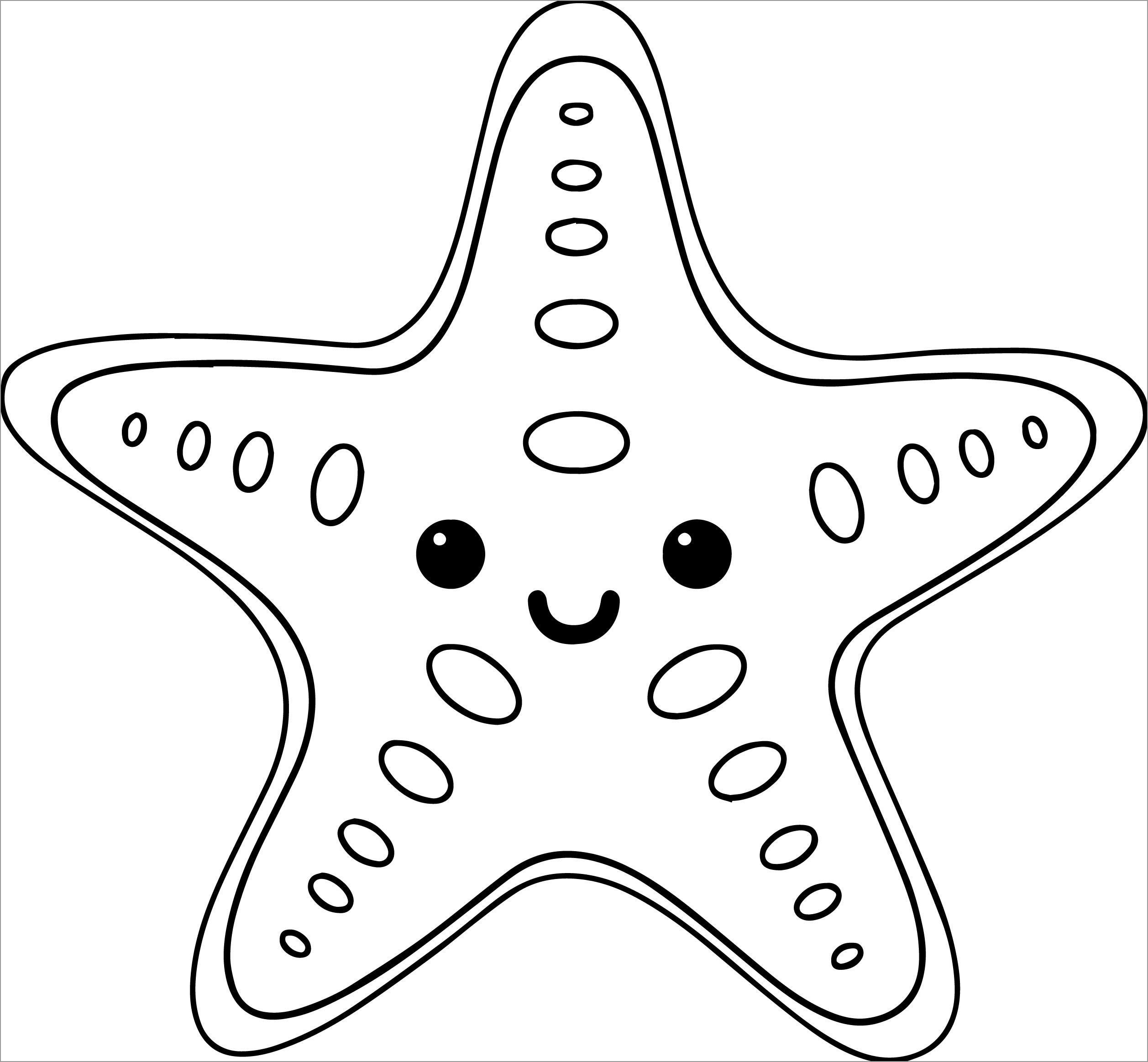Starfish Coloring Pages ColoringBay