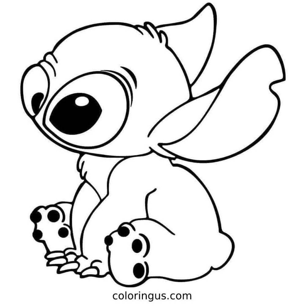 Stitch Easter Coloring Pages SimplyColoringPages