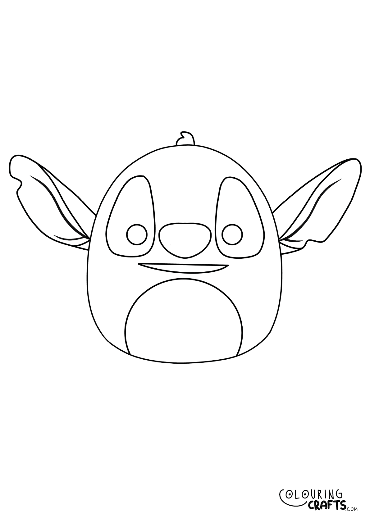 Stitch Squishmallows Printable Colouring Page Colouring Crafts