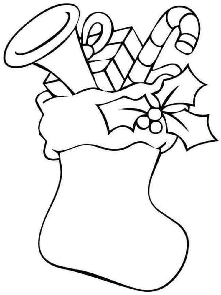 Stocking Coloring Pages