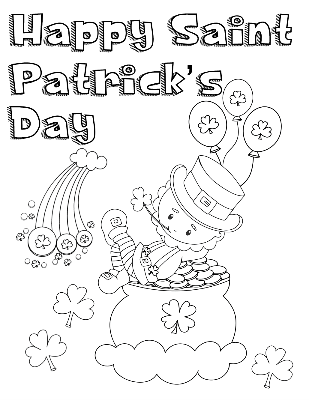 Stpatricks Day Coloring Sheets