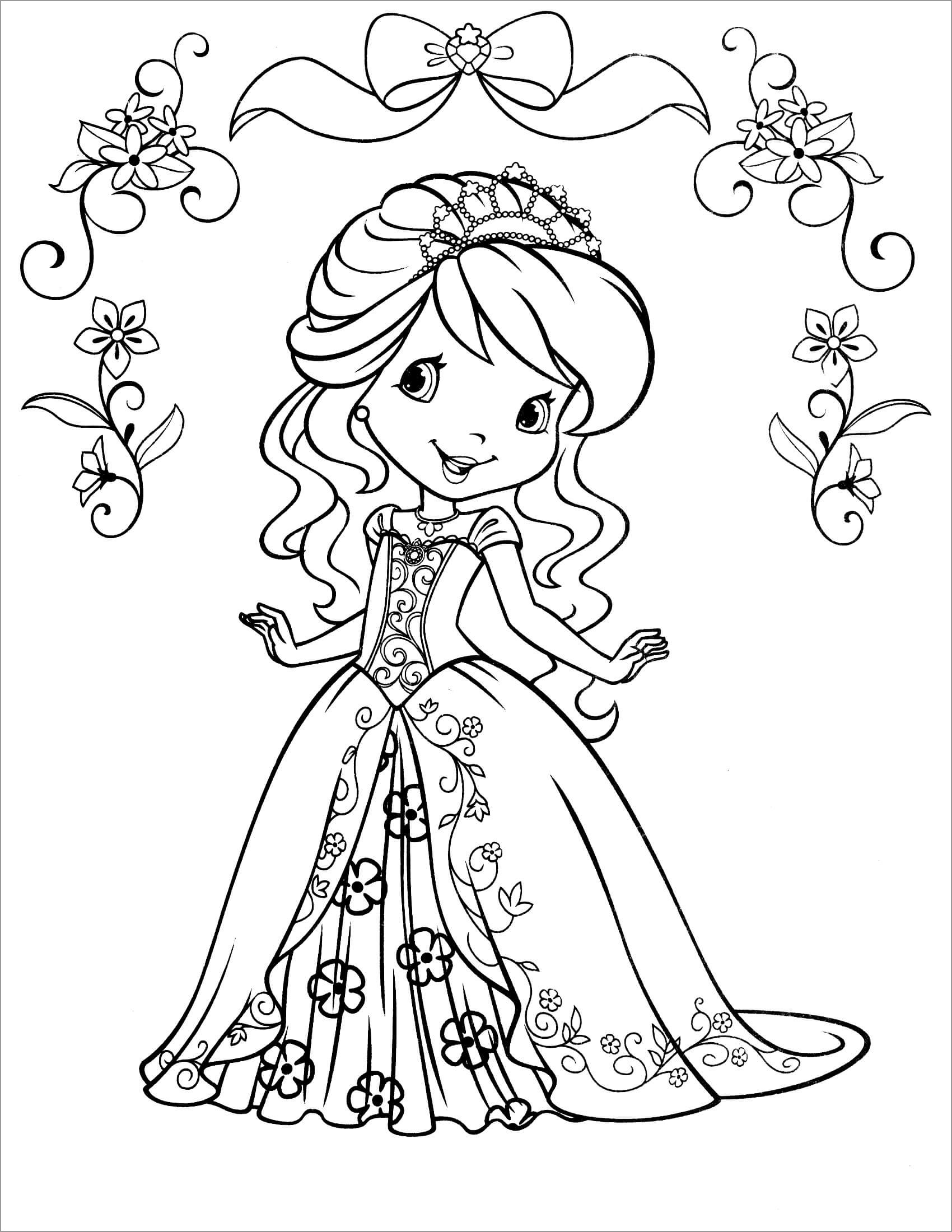 Strawberry Shortcake Coloring Pages ColoringBay