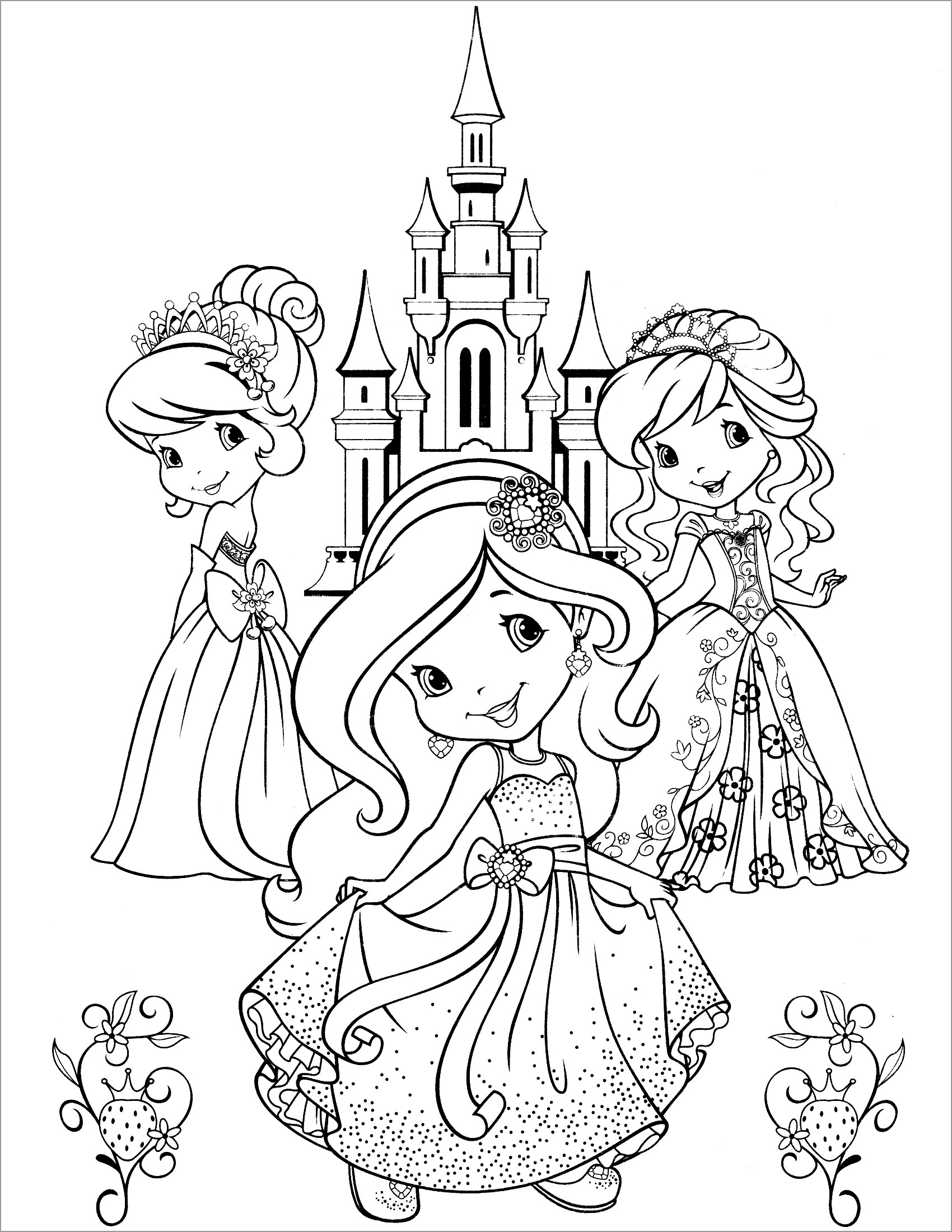 Strawberry Shortcake Coloring Pages ColoringBay