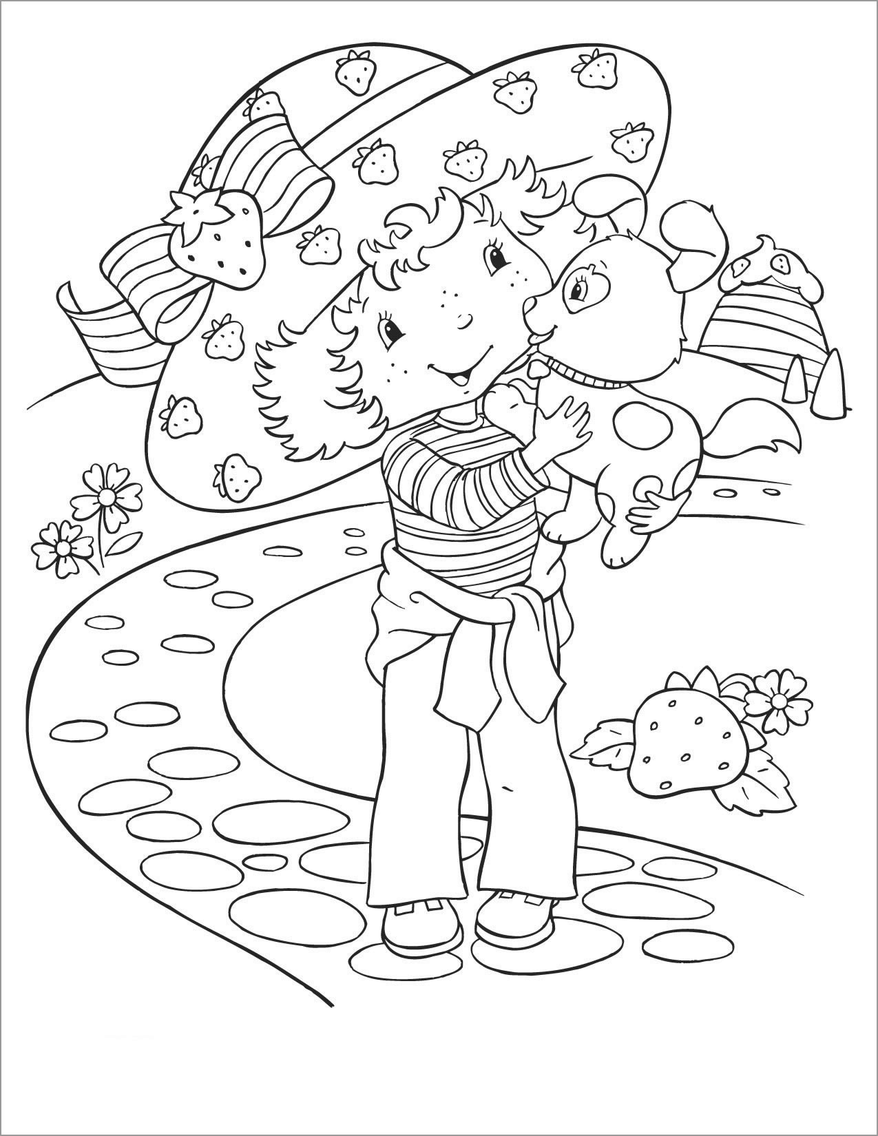 Strawberry Shortcake Coloring Pages ColoringBay