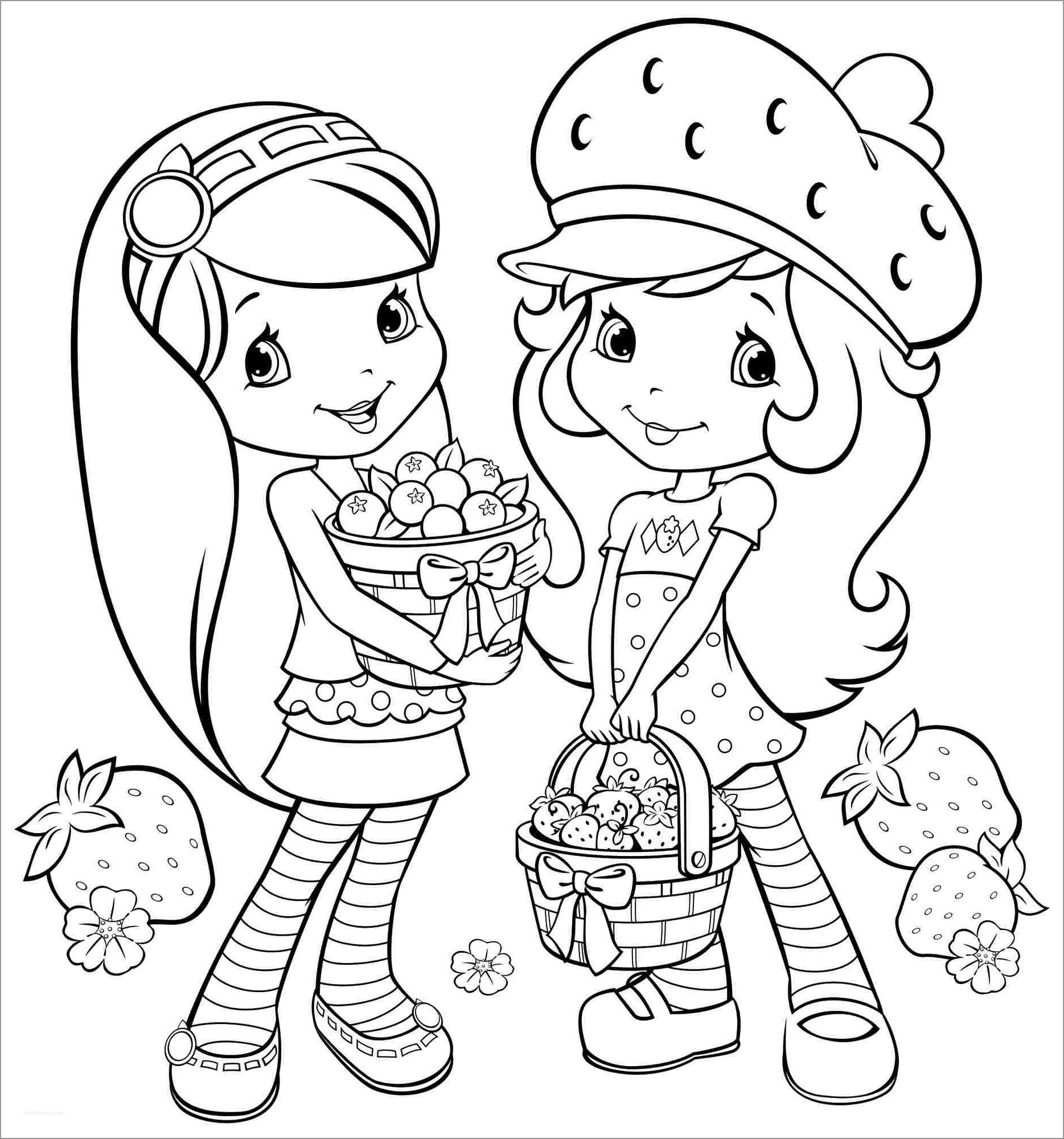 Strawberry Shortcake Coloring Pages ColoringBay