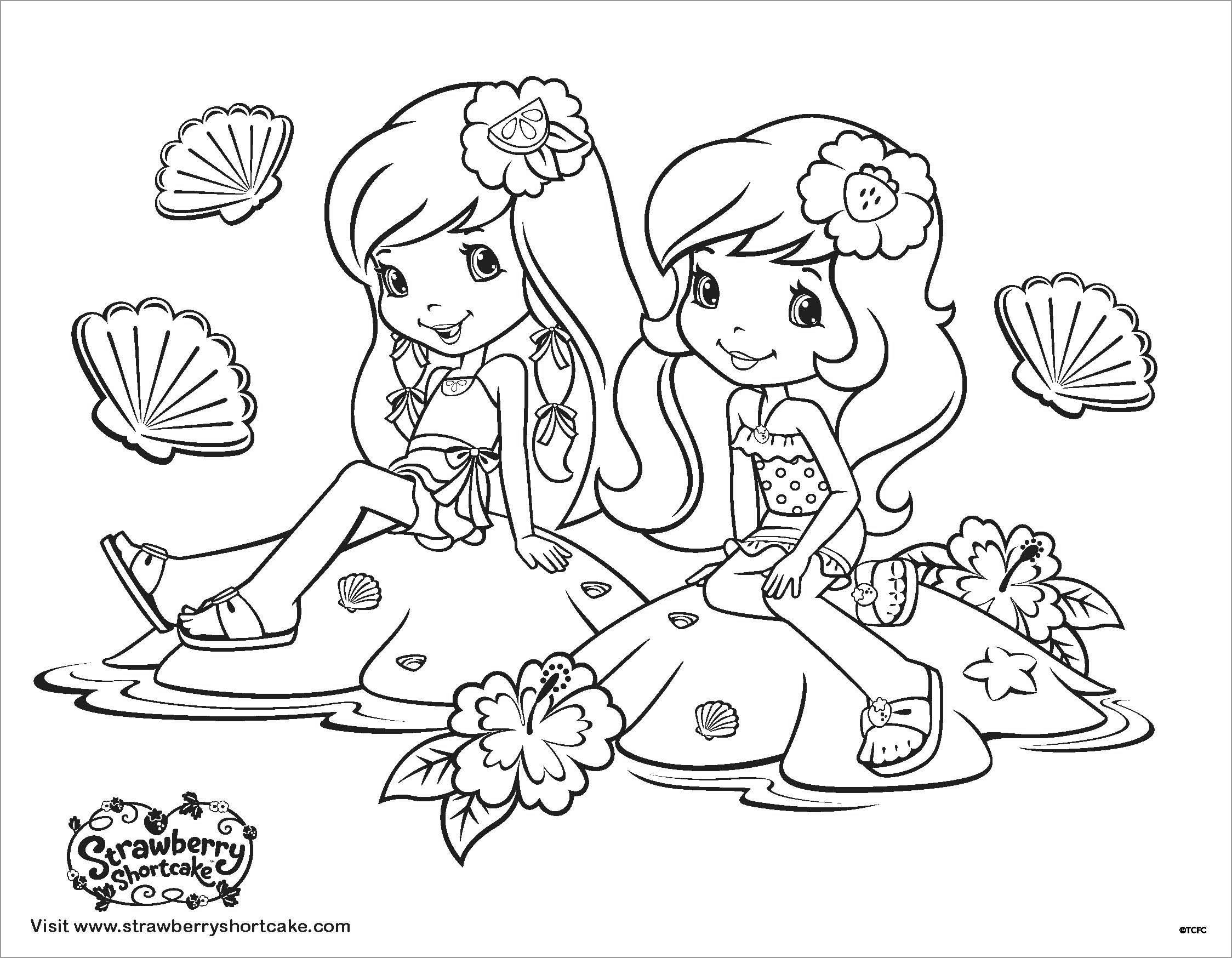 Strawberry Shortcake Coloring Pages ColoringBay
