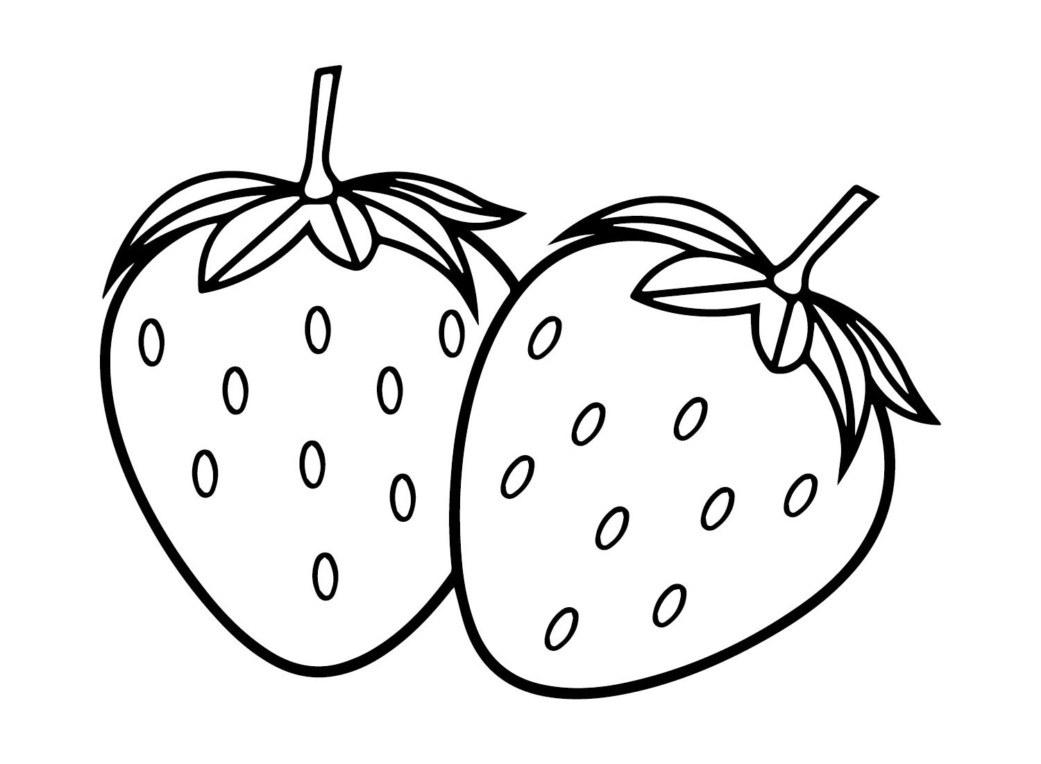 Strawberry To Print Coloring Page Free Printable Coloring Pages