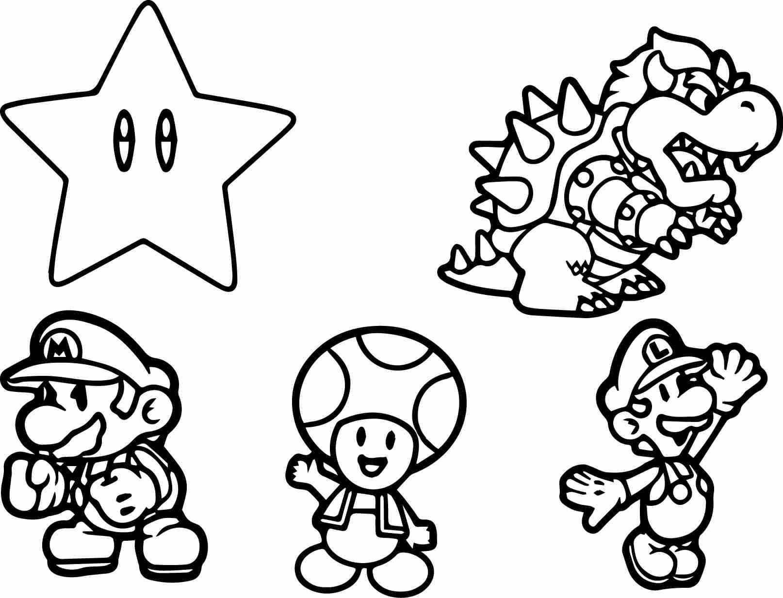 Super Mario Characters Coloring Pages At GetColorings Free 