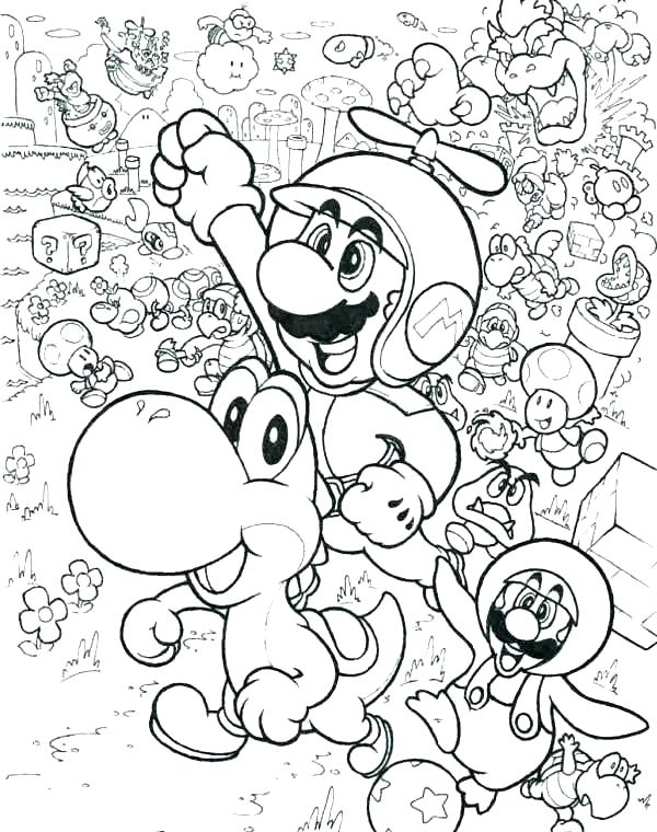 Super Mario Characters Coloring Pages At GetColorings Free 