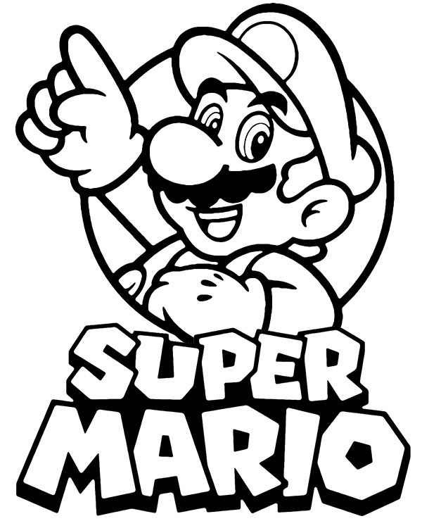 Super Mario Coloring Pages To Print
