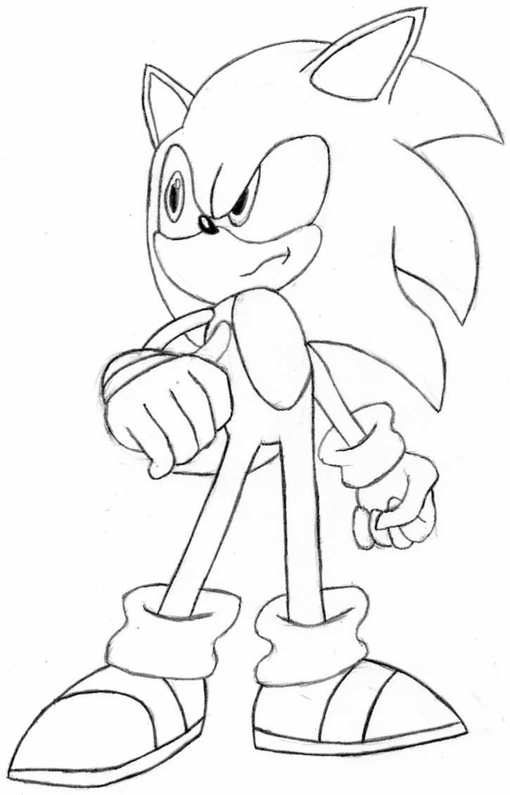 Super Sonic Coloring Page Coloring Home