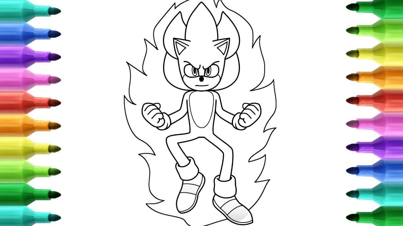 Super Sonic Coloring Pages Purchase Cheapest Www 