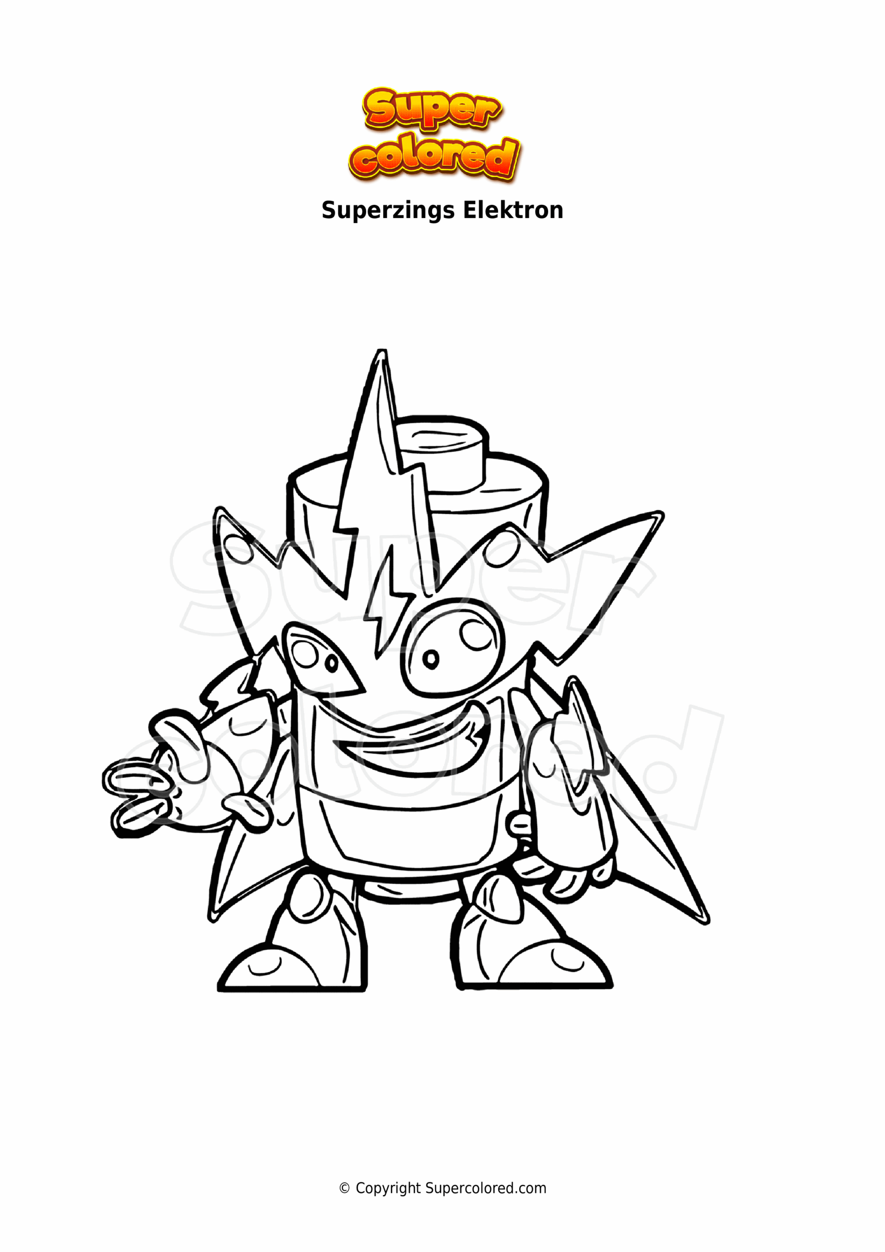 Super Zings Coloring Pages Coloring Nation