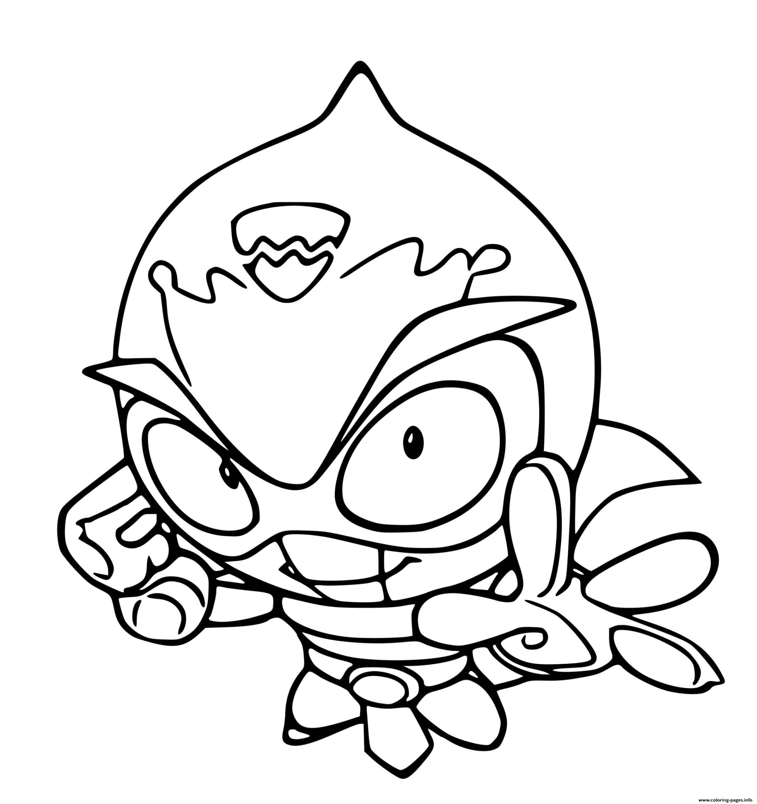 Superzings Sparky Coloring Page Printable