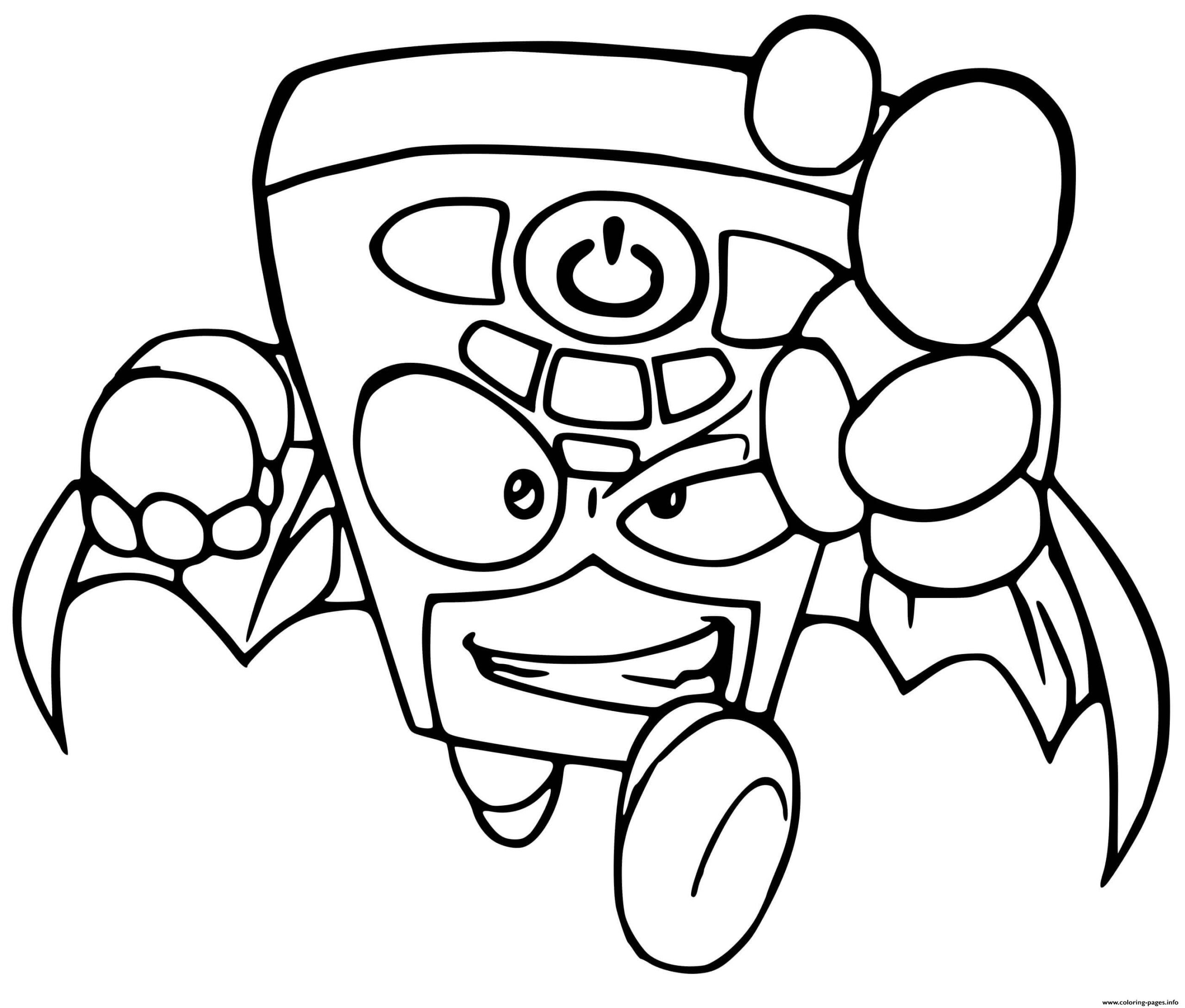 Superzings Zapper Coloring Page Printable