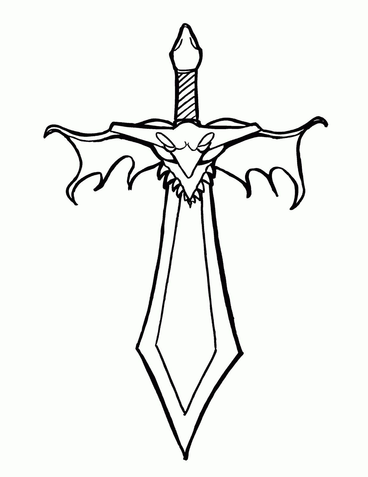 Sword Coloring Coloring Page Sword Coloring Page Printable Coloring 