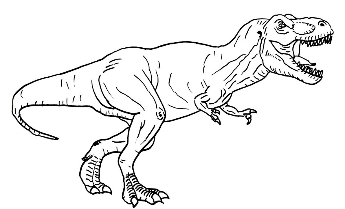 T Rex Coloring Pages Free Printable Coloring Pages For Kids