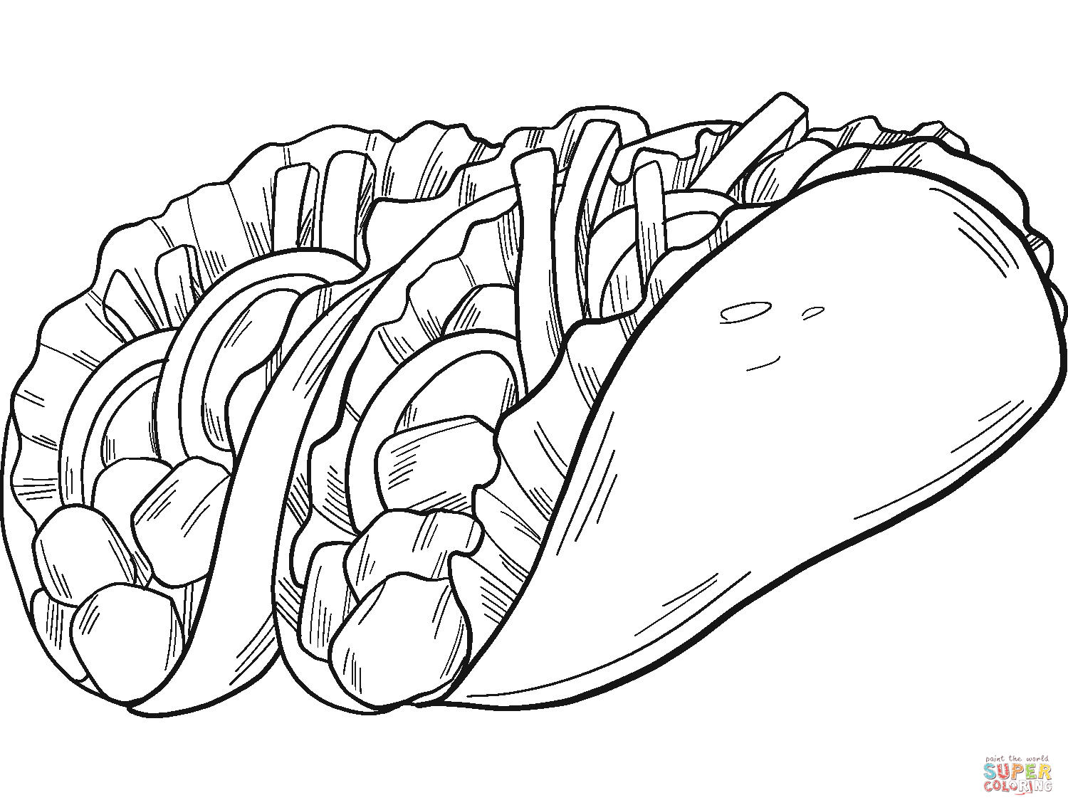 Taco Bell Coloring Pages Coloring Home