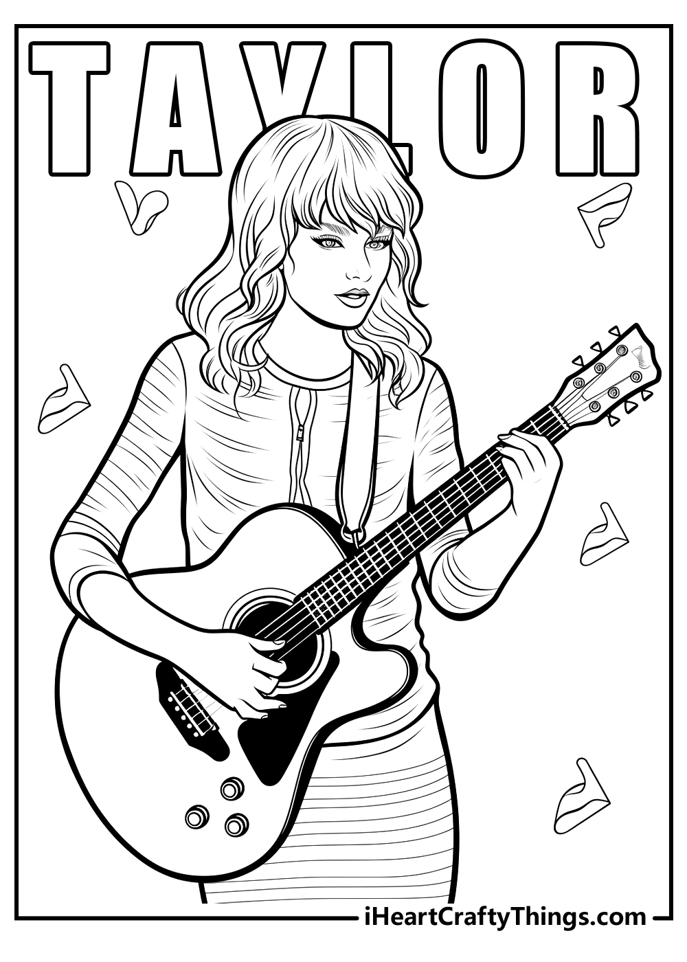 Taylor Swift Lover Coloring Pages Coloring Nation