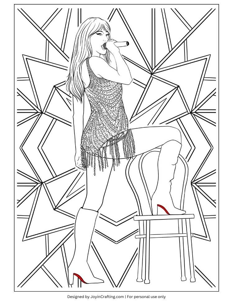 Taylor Swift Printable Coloring Sheet Image To U